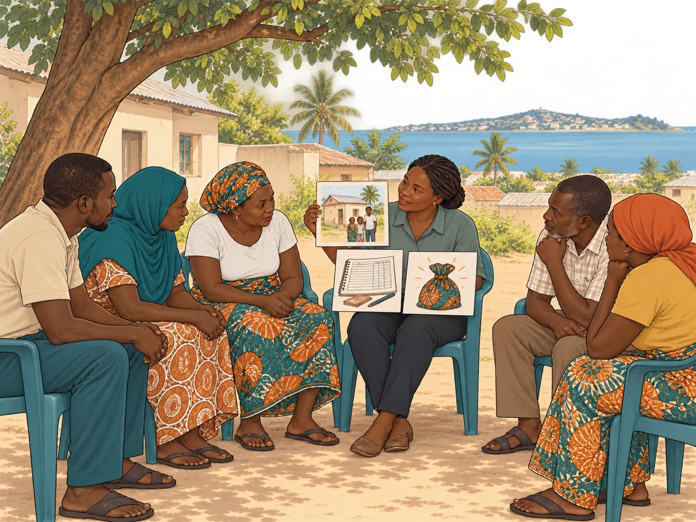 Illustration of a financial literacy session